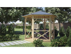 БЕСЕДКА ШЕСТИГРАННАЯ «ОЗЁРА 1-3»