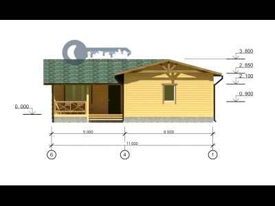 Б-26 ГАБАРИТНЫЕ РАЗМЕРЫ: (9Х12М) 1 ЭТАЖ, ОБЩАЯ ПЛОЩАДЬ: 99М²