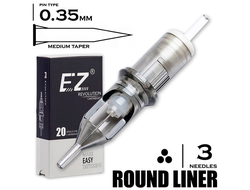 3 RLMT/0.35 - Round Liner Medium taper Loose "Ez Revolution"