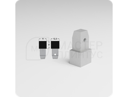 Фурнитура КПк 11-10 для плиточного профиля ПК 11-10.2700.17 Муар айс