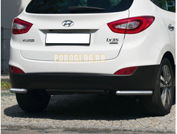 Защита заднего бампера d57 уголки Hyundai ix 35 (хендай ай икс 35)