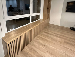 Подоконник - ясень и шпон натуральный, масло  Saicos 3418