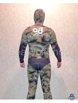Гидрокостюм неопрен AquaDiscovery Атаман CAMO BROWN/GREEN Yamamoto, инд.пошив, заказ