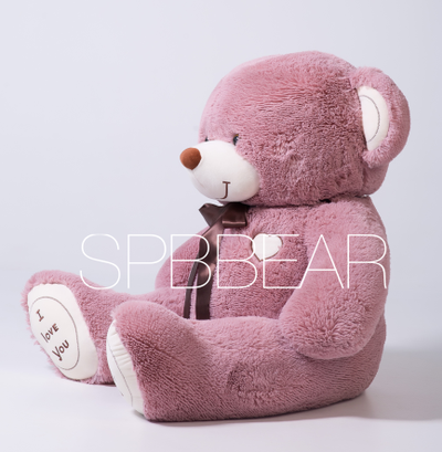 Большой плюшевый медведь 150 см брусничный Михель