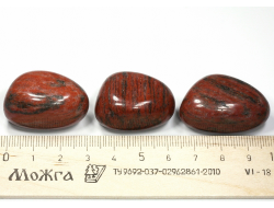 Гранит Калгуваара, галтовка в ассортименте, Россия, Карелия (30-35 мм, 19-21 г) №26960