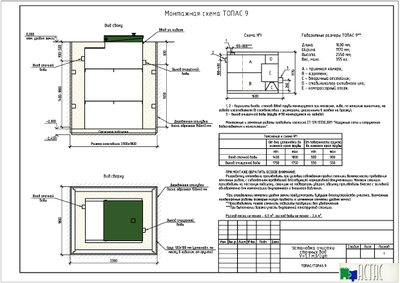 Монтажная схема Топас 9 Липецк