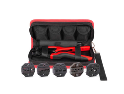 Набор в сумке СТВ+5 серия QUICK PRO пресс-клещи (кримпер) с пятью матрицами для опрессовки изолированных и неизолированных наконечников