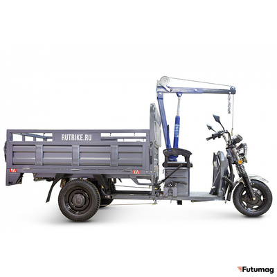 Грузовой электротрицикл Rutrike D4 NEXT с краном 1800 60V1200W