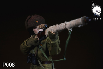 ПРЕДЗАКАЗ -  Советская женщина-снайпер в зимней экипировке  - Коллекционная ФИГУРКА 1/6 scale  Female sniper with snow camouflage in the Soviet Union (P008) - MOETOYS ★ЦЕНА: 14700 РУБ.★