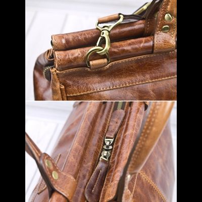 Кожаный саквояж Altamura Premium cognac (арт. 4025-53)