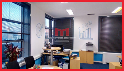 Брендирование стен в офисе