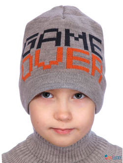Шапка  21201-02, цвет серый р. 54-56
