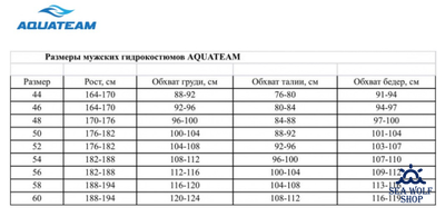 Гидрокостюм неопрен 7мм AquaTeam Hunter Олива У/н Sheico р.56