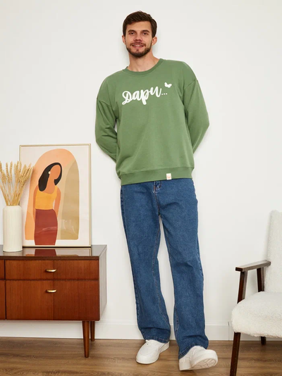 МУЖСКОЙ СВИТШОТ ОЛИВА "ДАРИ"