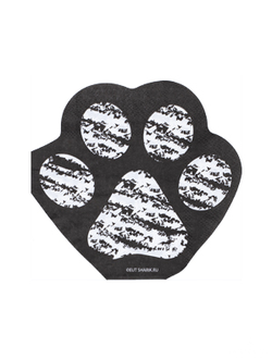 Салфетка фигурная Котики 25см 12шт/G