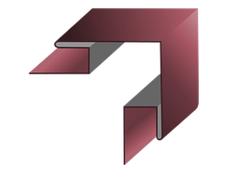 Купить планка угла наружного сложного СТАНДАРТ ПОЛИЭСТЕР 75*75*0,45 в Ангарске ,Иркутске ,Усолье.
