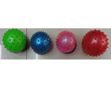 6933010056269	Мяч детский массажный ежик (25495-23),  (микс цветов, 8 см).