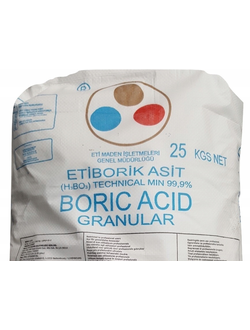 Кислота борная марка Б, тех (мешок 25 кг)