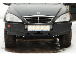 Передний силовой бампер серии Трофи на SsangYong Kyron 2007-2015 (02.080.01)