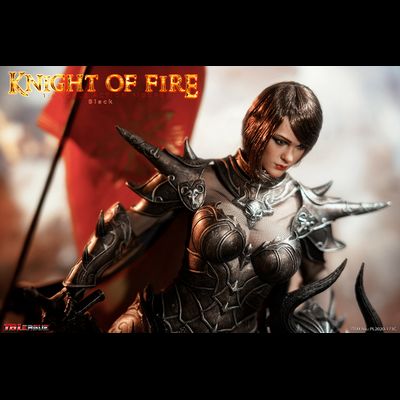 Рыцарь Пламени в черном - Коллекционная ФИГУРКА 1/6 scale Knight of Fire - Black  (PL2020-173C) - TBLeague