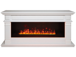 Электрокамин Islandia WT с очагом 3D Cassette 1000 Black Panel