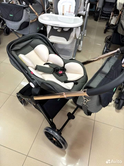 Детская коляска 3 в 1 Luxmom 788 Темно-зеленый