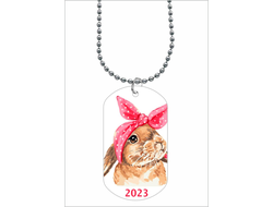 Жетон, кулон год Кролика №7
