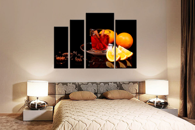 Модульная картина "Серьезный натюрморт"
