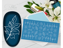 Слайдер с белой геометрией