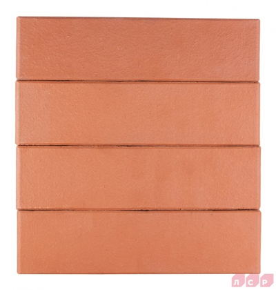 Облицовочный керамический кирпич полнотелый ЛСР красный гладкий М400, 250х120х65 мм