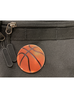 Значок светоотражатель «Баскетбольный мяч»