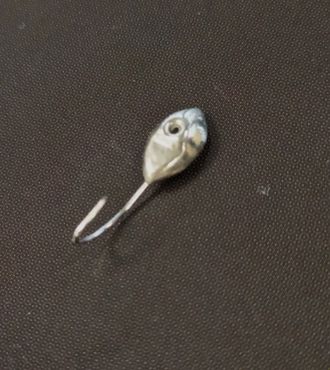 Мормышка паяная Глазок серебро вес.0.45 gr.16 mm. d-4.5 mm. купить