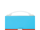 Папка-портфель пластиковая BRAUBERG "JOY", А4 (330х245х35 мм), 13 отделений, с окантовкой, бирюзовая, 227976