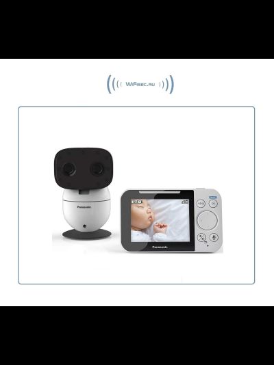 Видеоняня Panasonic KX-HN3001-X2. В комплекте монитор 3,5" и две поворотных видеокамеры, VGA