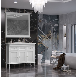 Мебель для ванной Opadiris Кантара 105 белый матовый