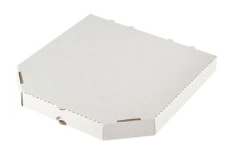 Коробка для пиццы с/у (белая), 250*250*40мм