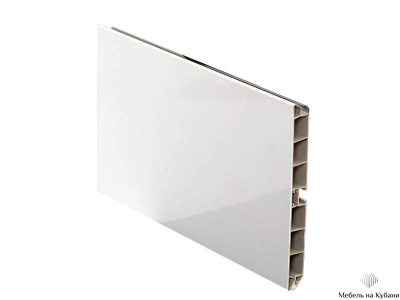 Цоколь пластиковый 4 м (серый металлик)