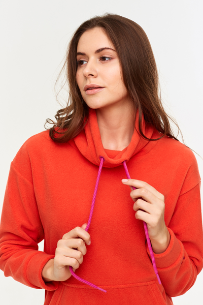 Спортивная толстовка женская 511TJ-1298 коралловый.