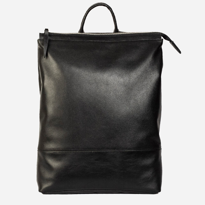 Рюкзак планшет Kokosina Черный из натуральной кожи