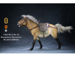Монгольский конь (Лошадь) в динамичной позе - Коллекционная ФИГУРКА 1/6 scale animal model No.33:Mongolica (dynamic posture) (Mr.Z033-MD002) - Mr.Z