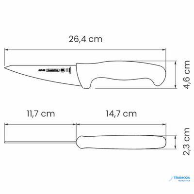 Нож для обвалки птицы Professional Master  13 см. жёлтый  24601/055