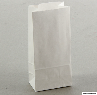 Крафт пакет Белый (8 x 5 x 17 см) 70 гр/м