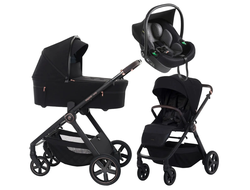 Коляска 3в1 Espiro Only 2026, 510 Stylish Black (Черный)