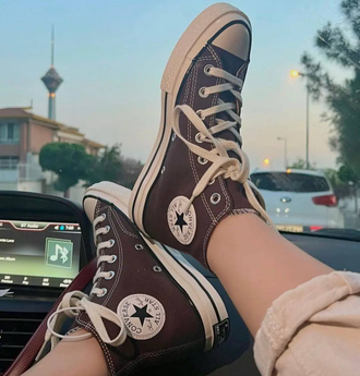 Кеды Converse All Star Burnt Umber коричневые высокие 149514C