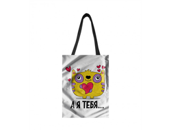 Сумка-шоппер для влюбленных, на 14 февраля №27