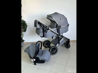 Детская коляска 3 в 1 Luxmom F2A Серый