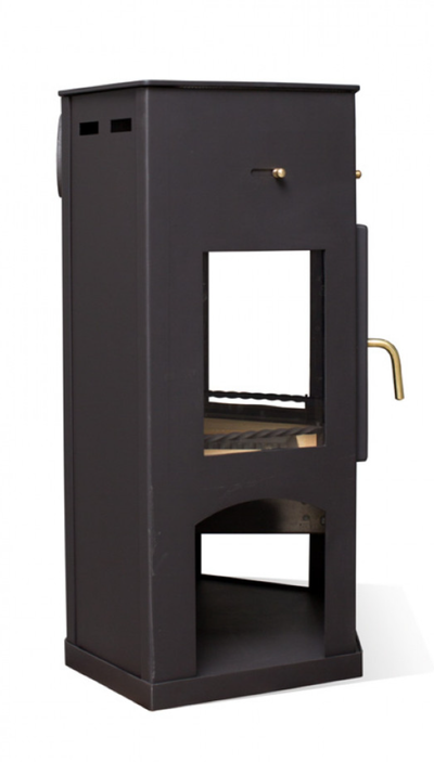 Печь-камин Енисей с плитой, Мета - Бел (Беларусь)