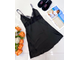 Сорочка Виктория Сикрет с кружевом и стразами цвет черный 46