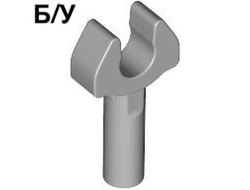 ! Б/У - Bar   1L with Clip Mechanical Claw - Cut Edges and Hole on Side, Light Bluish Gray (48729b / 4542590 / 6278156 / 6439041) - Б/У