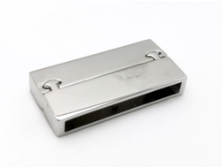 УЦЕНЕННЫЙ ТОВАР! МАГНИТНАЯ ЗАСТЁЖКА ПЛОСКАЯ - 002  - 35*4мм - НИКЕЛЬ / СЕРЕБРО